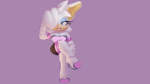 3D model Rouge the bunny