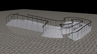 Curved Entrance Exit Pathway