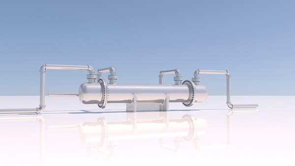 3D модель Refinery Heat Exchanger Shell and Tube - TurboSquid 2017719