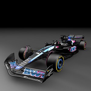 F1 Alpine A524  - modele 3D