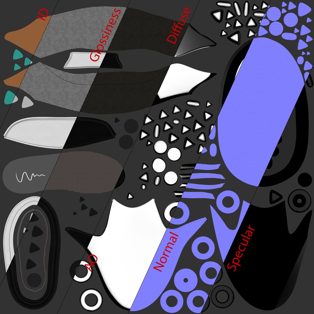 Formal Shoe Pack 3D Model - TurboSquid 1381178