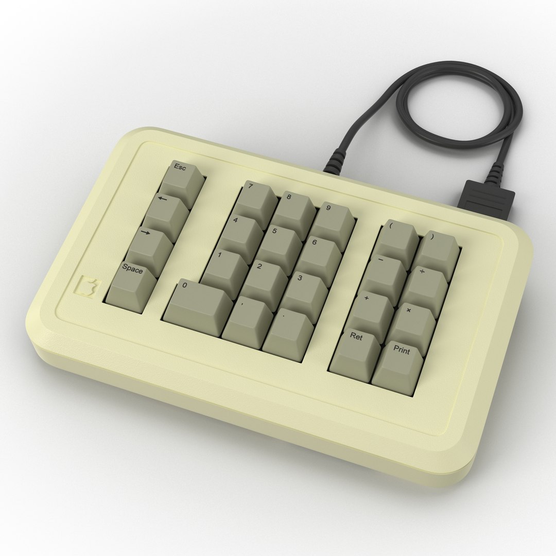 Apple IIe Numeric Keypad 3D Model 3D model preview