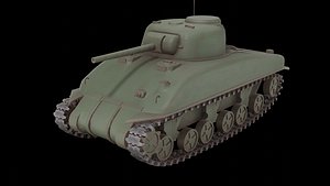 3D M4 Sherman Tank model