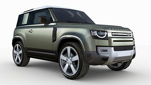 3D model Land Rover Defender 90 2020