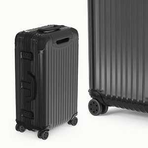 Wheeled Hard Shell Suitcase with Lock Black