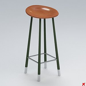 3ds max bar stool