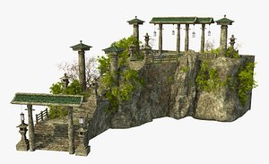 3D model Fantasy Asian Stairs