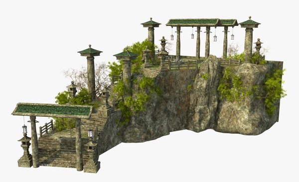 3D model Fantasy Asian Stairs