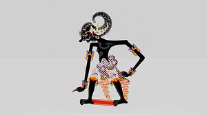 3D Wayang Kulit Bimasena  Werkudara model