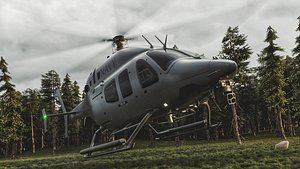 3D model helicopter Bell - 429