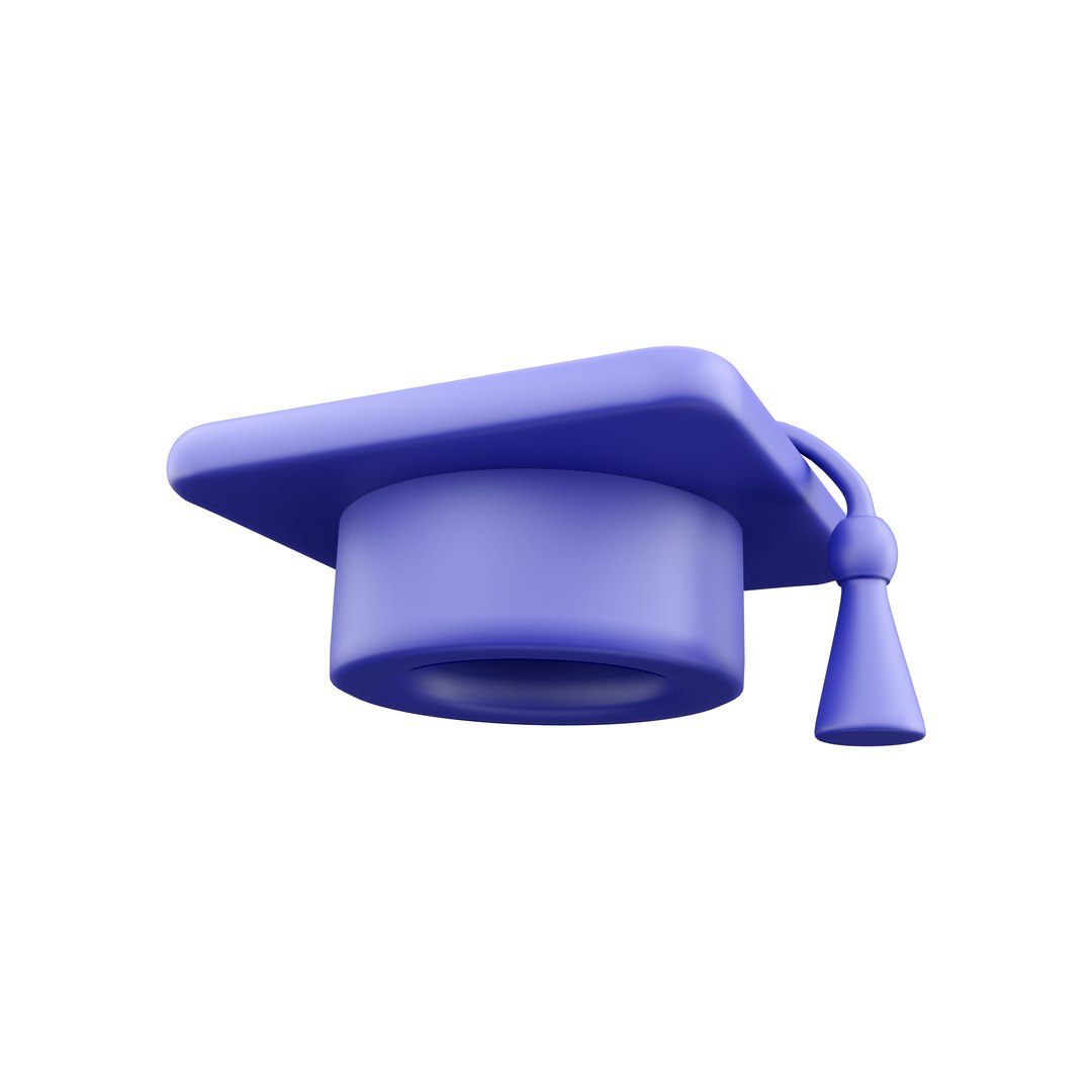 graduation cap icon 3D model https://p.turbosquid.com/ts-thumb/Qd/UxFSl9/cE/77/png/1683104291/1920x1080/fit_q87/215053925afc73a3a8dfebeeb8cabfa7cba4a5e1/77.jpg