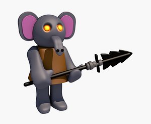 elephant cartoon animal 3D