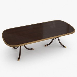 Dining Table Vintage 3D