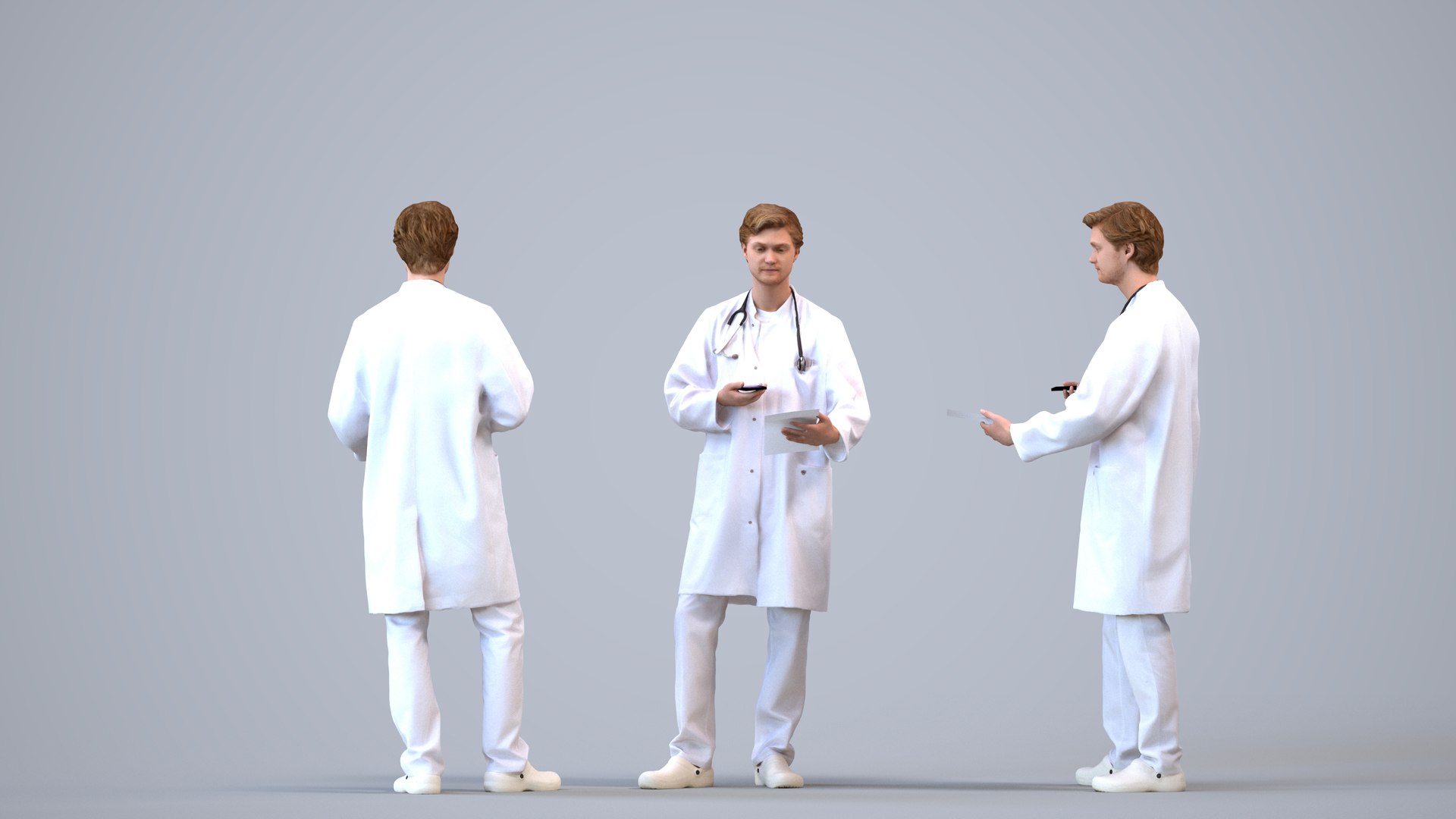 00129Rian006 - Adult Caucasian male reading smartphone in medical attire for healthcare visualizatio 3D model https://p.turbosquid.com/ts-thumb/Qd/eJqRcC/2E/00129_rian006_state2_frame_0001/jpg/1772984586/1920x1080/fit_q87/3fbca2ea0373af96639414a7819c53ebf1f4a2c5/00129_rian006_state2_frame_0001.jpg