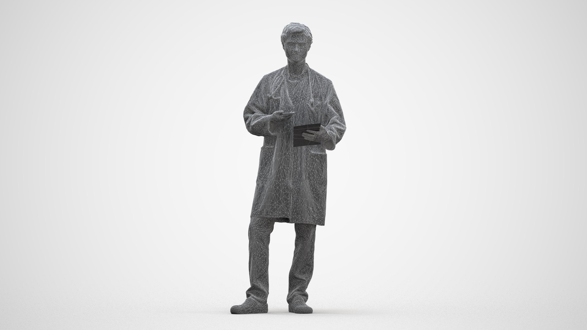 00129Rian006 - Adult Caucasian male reading smartphone in medical attire for healthcare visualizatio 3D model https://p.turbosquid.com/ts-thumb/Qd/eJqRcC/O4/00129_rian006_wireframe_frame_0001/jpg/1772984612/1920x1080/fit_q87/958d7bd2e8421d9516cbdac7afd890cebf460d72/00129_rian006_wireframe_frame_0001.jpg