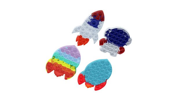3D Astronaut And Rocket Pop It Fidget Toys Set - TurboSquid 1772907