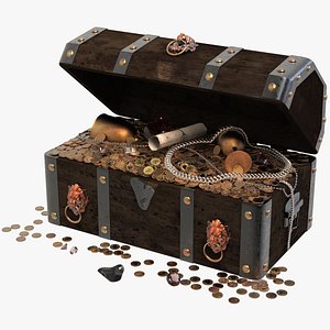 Chest Treasure With Loot