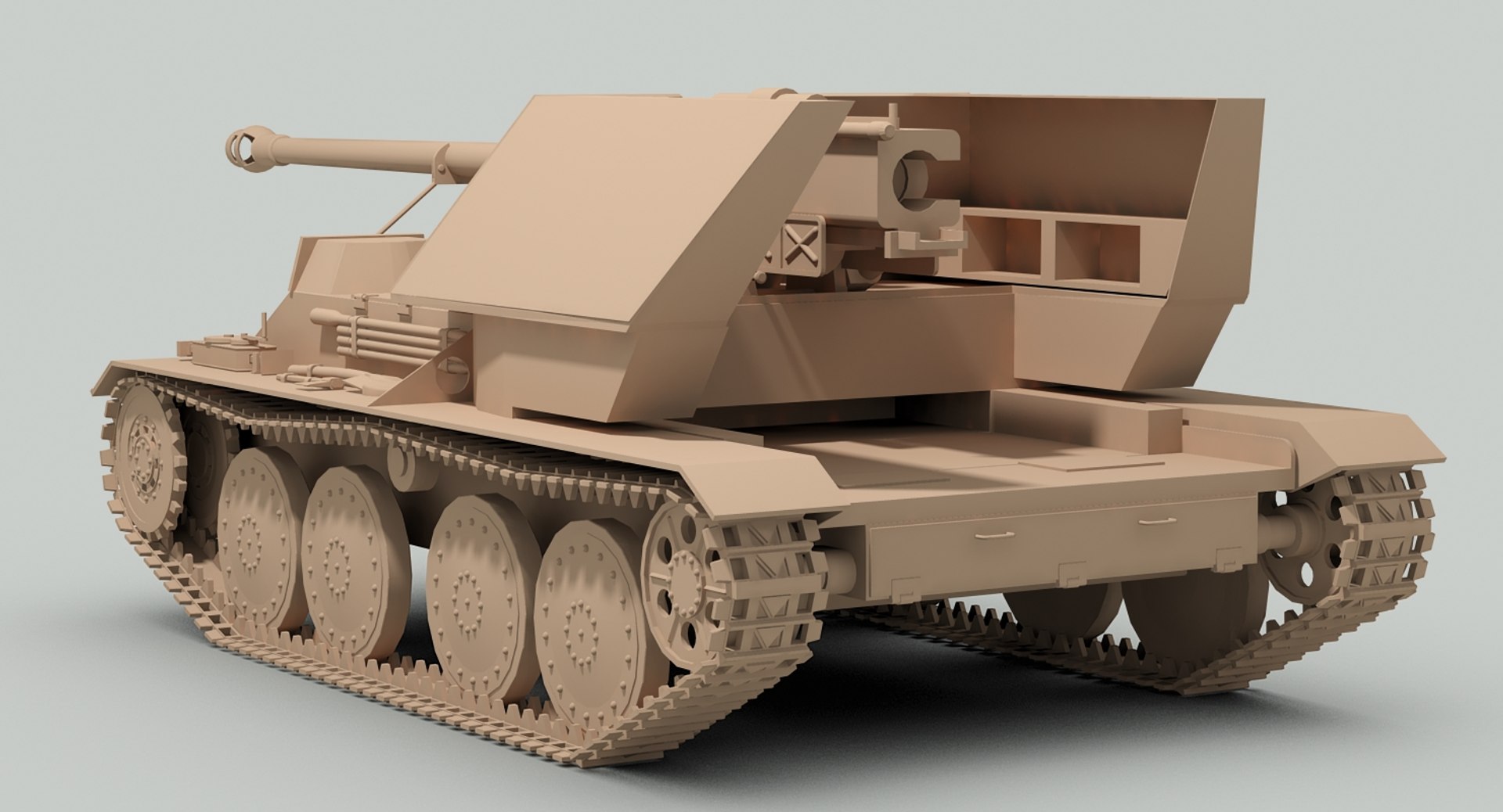 3D Ww2 Krupp Ardelt Waffentrager - TurboSquid 1431136