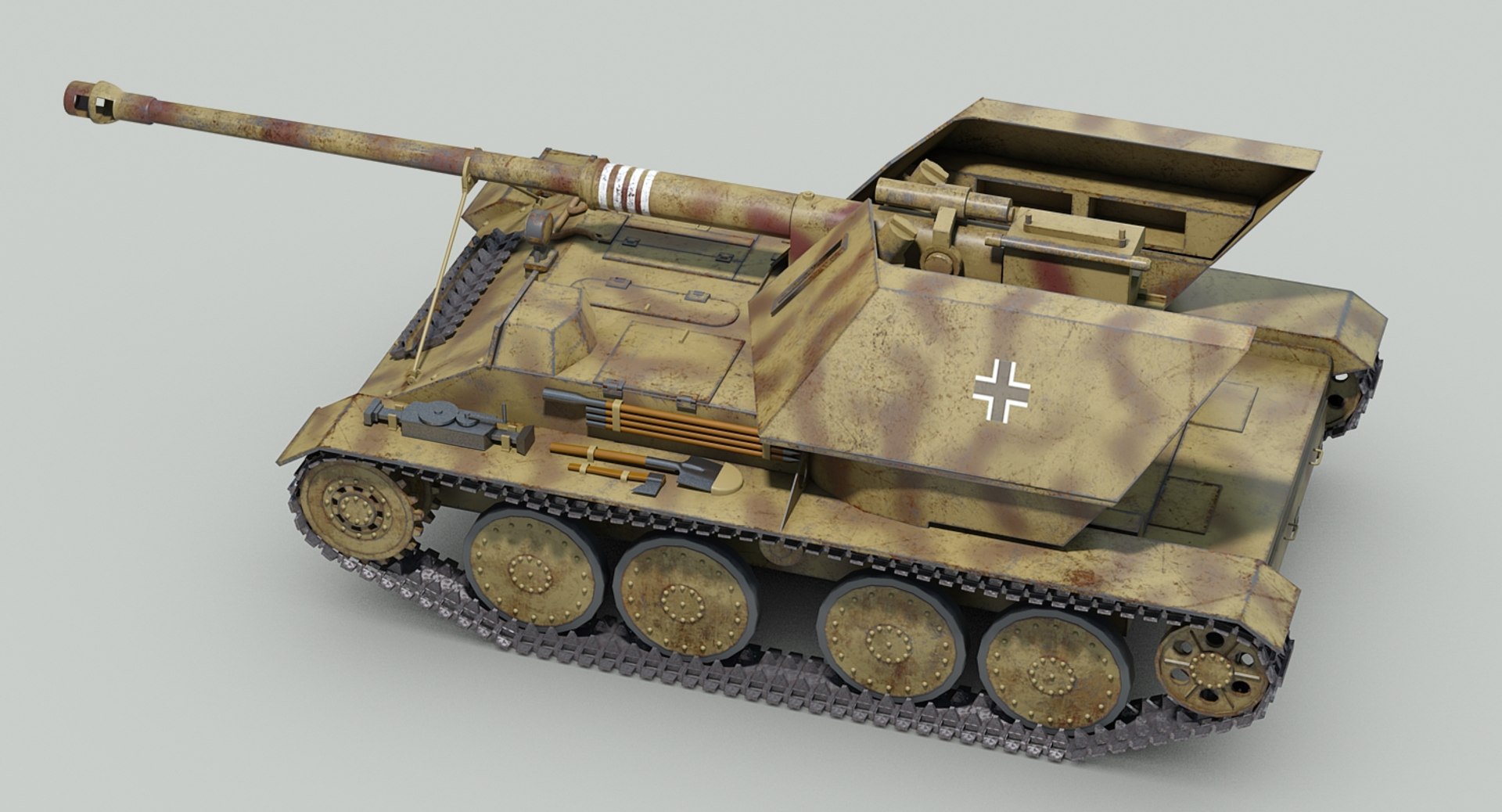 3D Ww2 Krupp Ardelt Waffentrager - TurboSquid 1431136