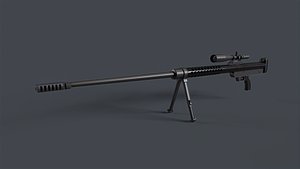 Shaher Iranian heavy rifle 3D model