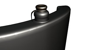 steel flask 3d model