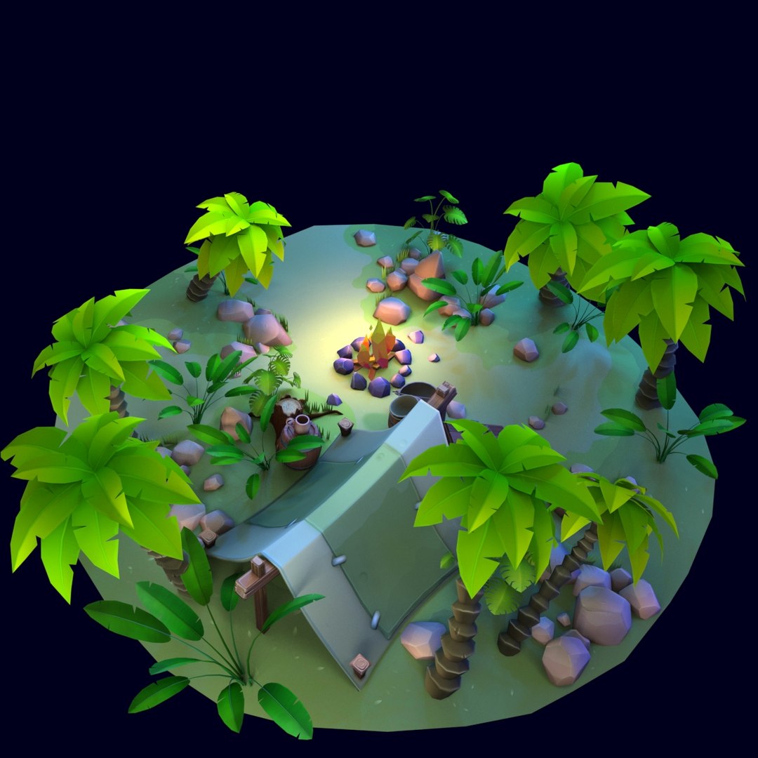 Stylized set model - TurboSquid 1625275