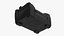 Sedia in pelle nera
