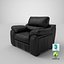 Sedia in pelle nera