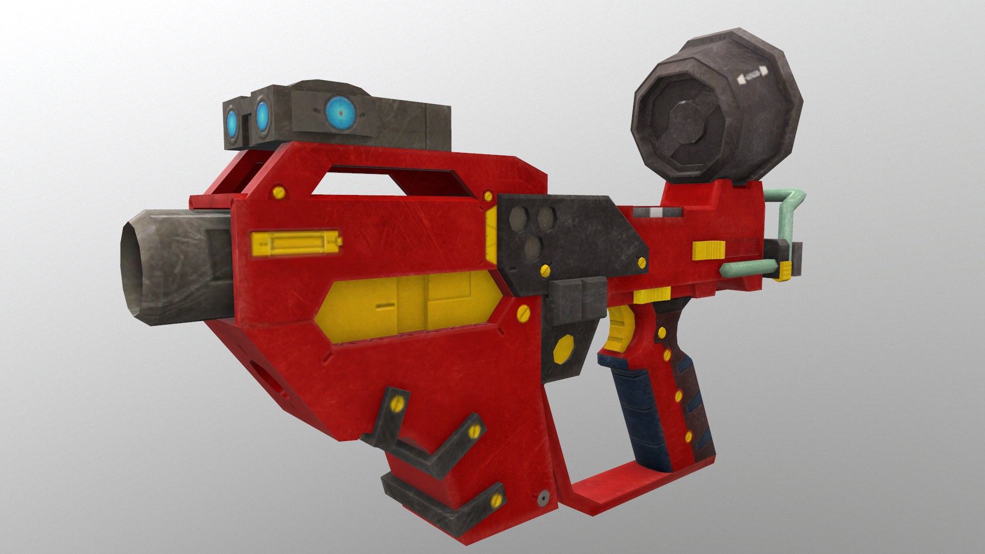 Hand Gun Level 5 3D Model - TurboSquid 2191309
