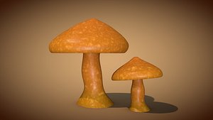 3D mushroom fungus nature