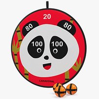 Canaveral Panda Velcro Dartboard Game Set
