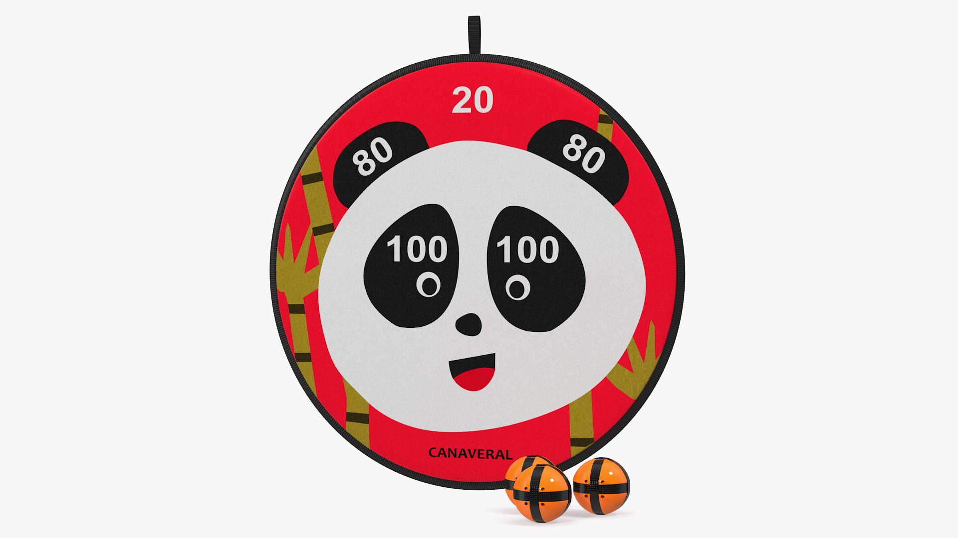 Canaveral Panda Velcro Dartboard Game Set 3D model preview