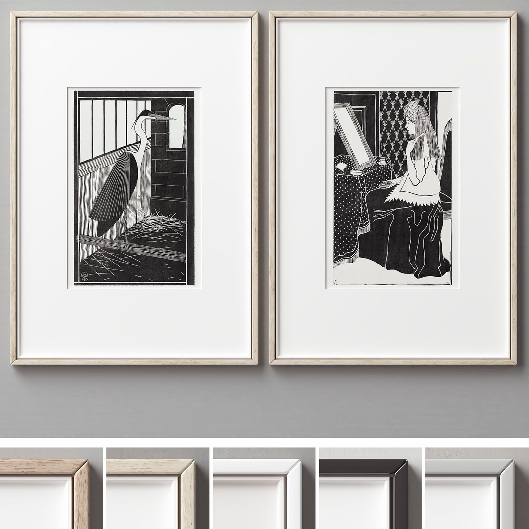 3D Picture Frames Set459 TurboSquid 2130260