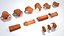Ridge tiles set