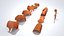 Ridge tiles set