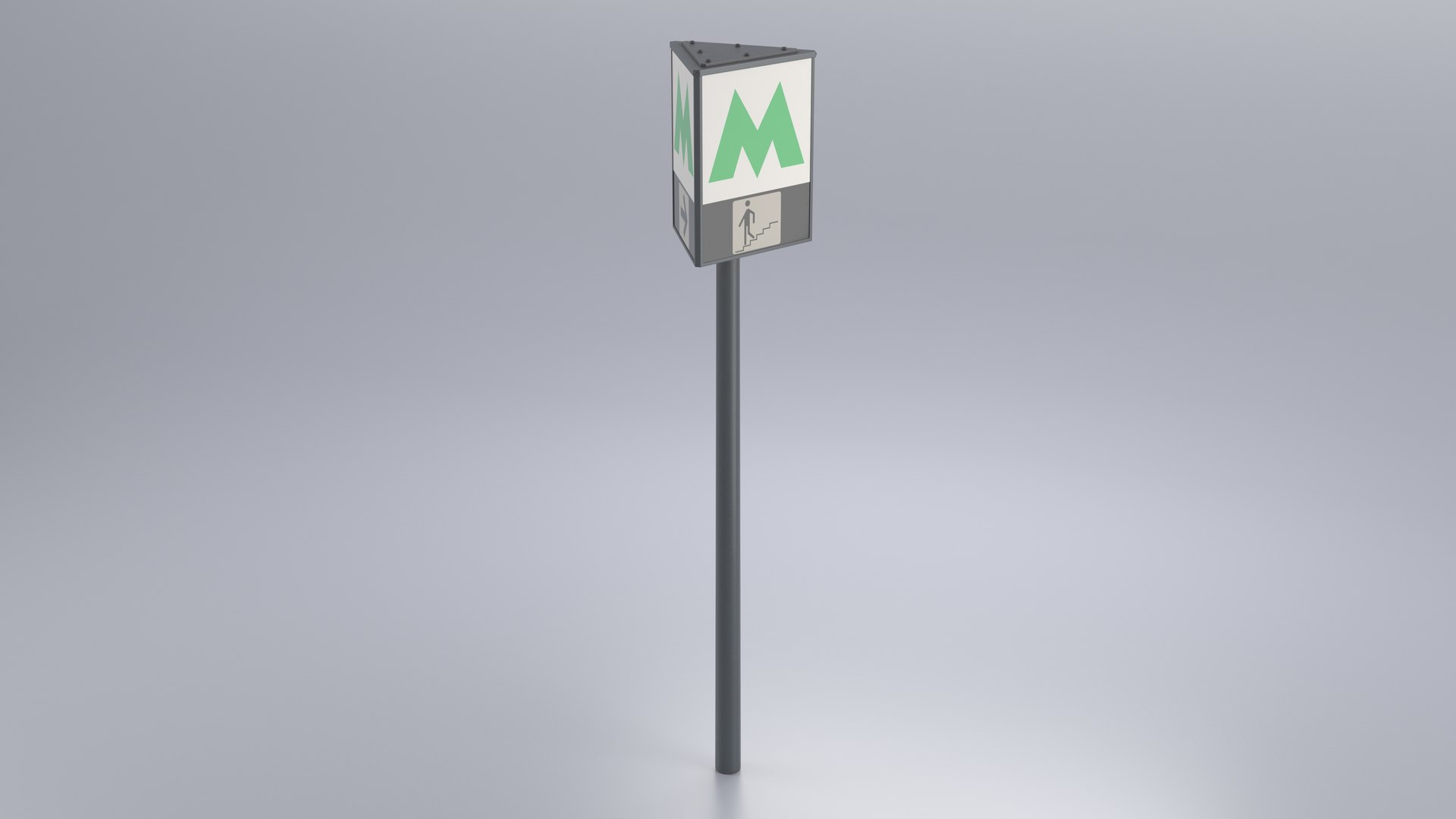 3D Kyiv Metro Sign - TurboSquid 2382873