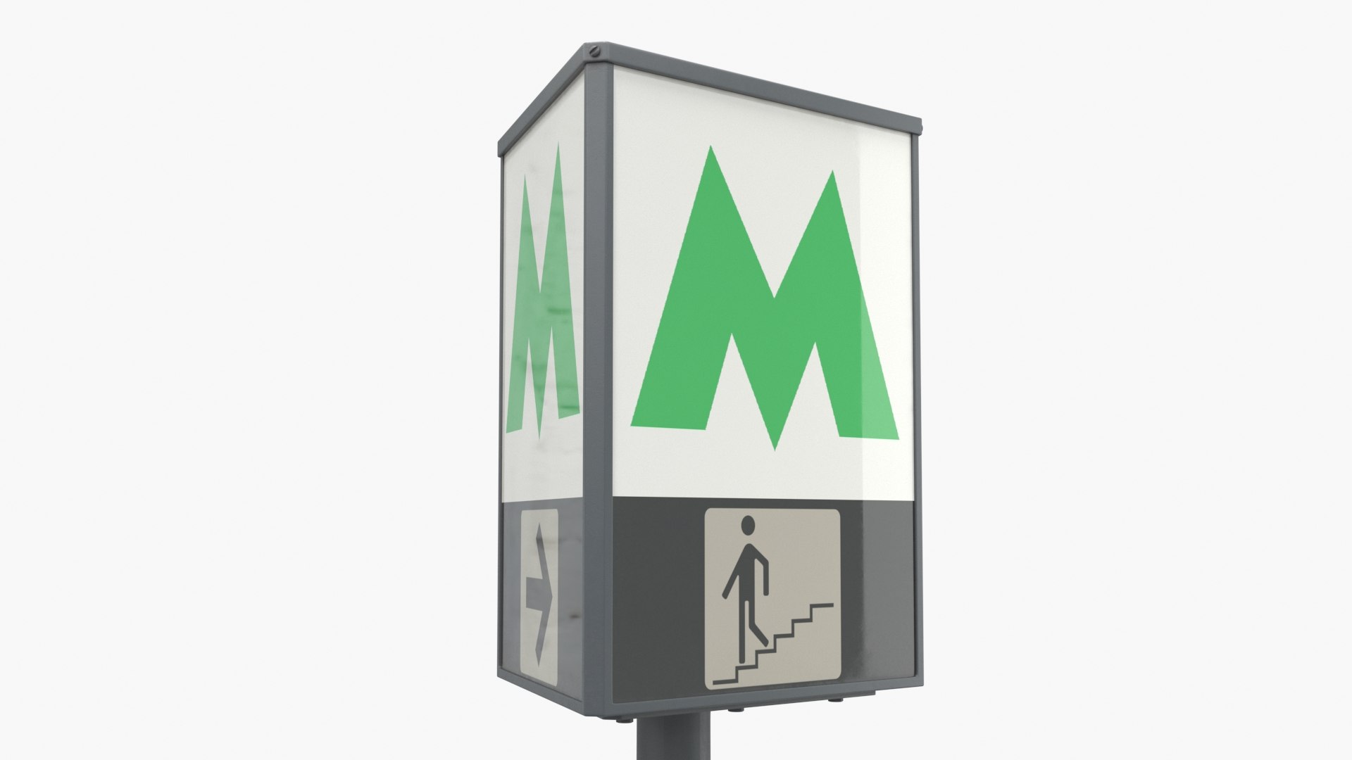 3D Kyiv Metro Sign - TurboSquid 2382873