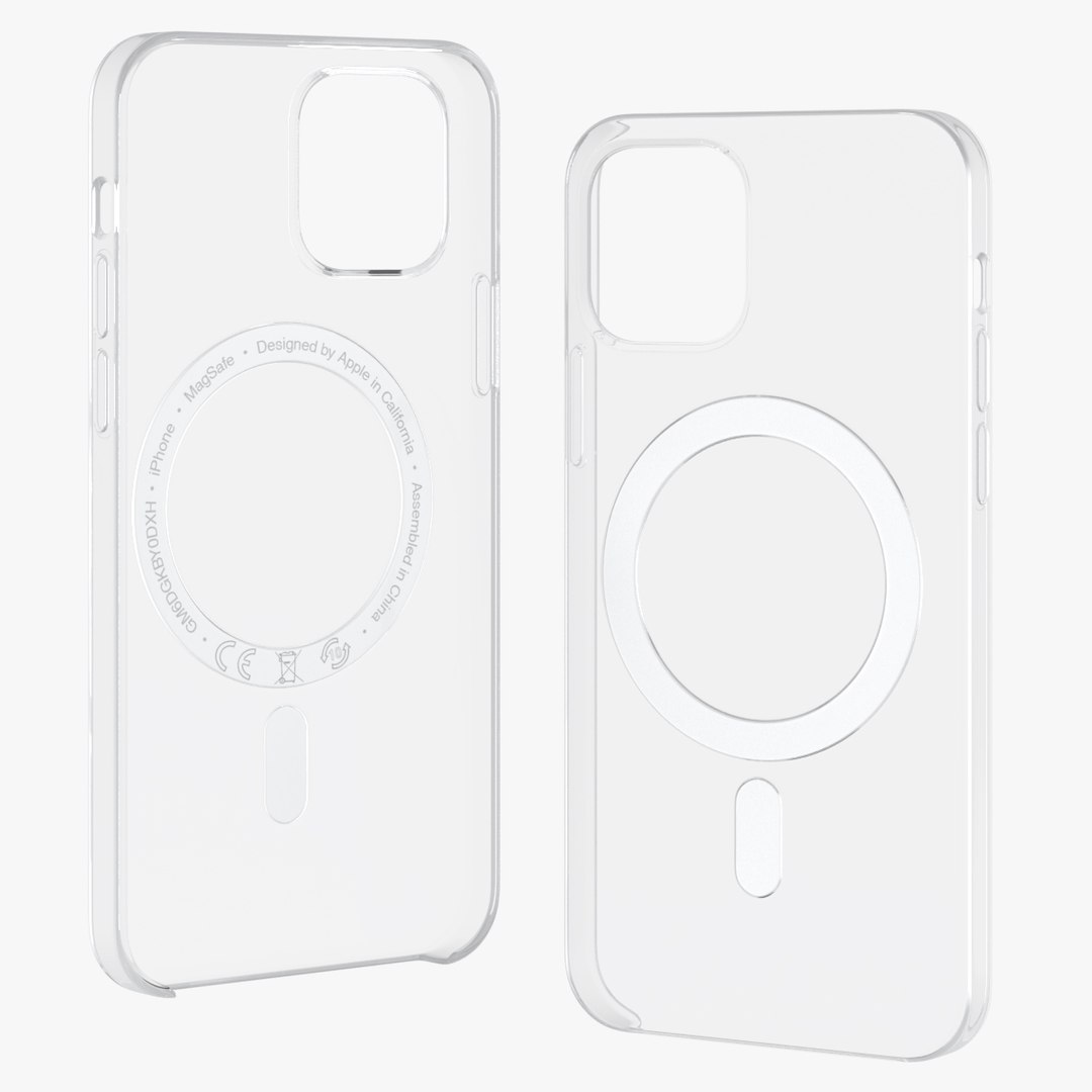 iPhone 12 Pro Clear Case with MagSafe 3D model preview