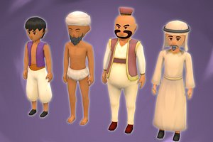Stylized NPC - M Desert People Pack 3D