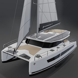 3D Fountain Pajot 41 3D Catamaran
