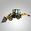 Rigged Excavator（Maya Rig）