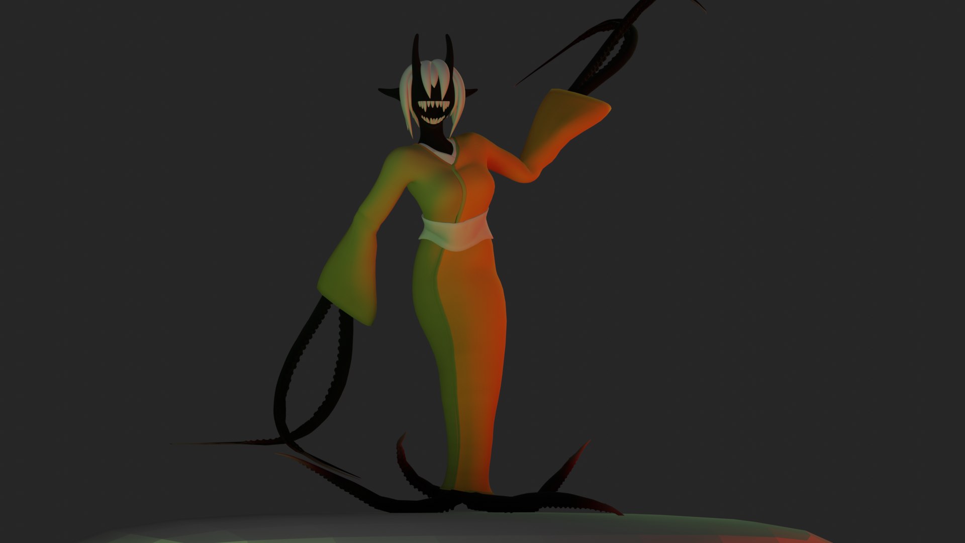 Demon Geisha Model - TurboSquid 2186605