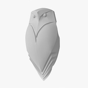 3D Owl Pendant model