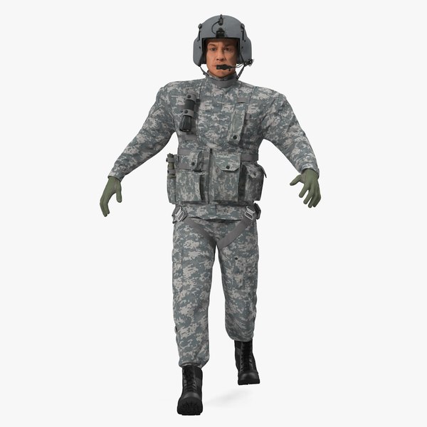 3D helicopter pilot rigged camo - TurboSquid 1424759