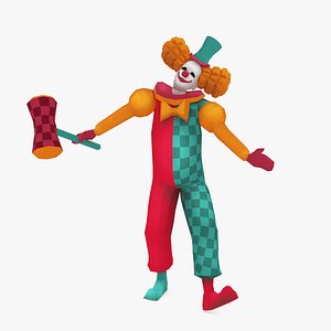Clown Low Poly Rigged