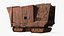 Star Wars Jawa Sandcrawler Carrier Rusty Old Simplified 3D model
