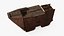 Star Wars Jawa Sandcrawler Carrier Rusty Old Simplified 3D model
