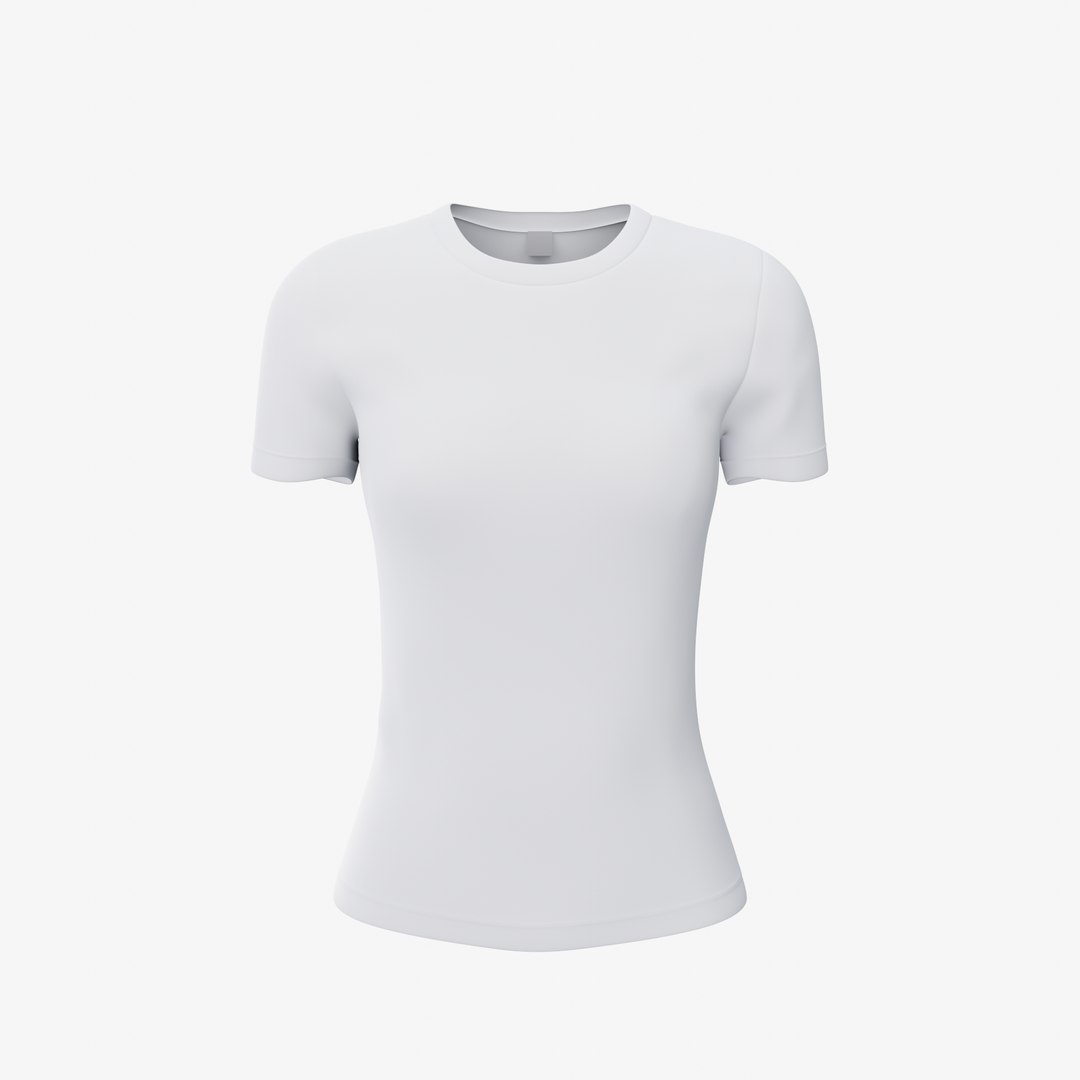 3D Female T-shirt - TurboSquid 1639867