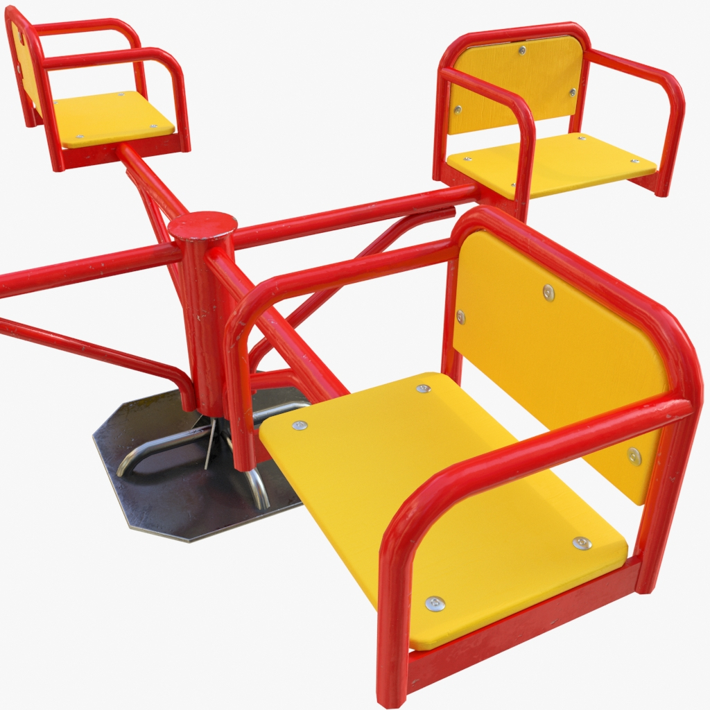 carousel playground 3d max