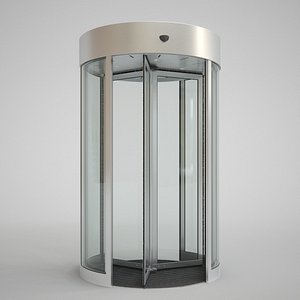 3d model revolving door